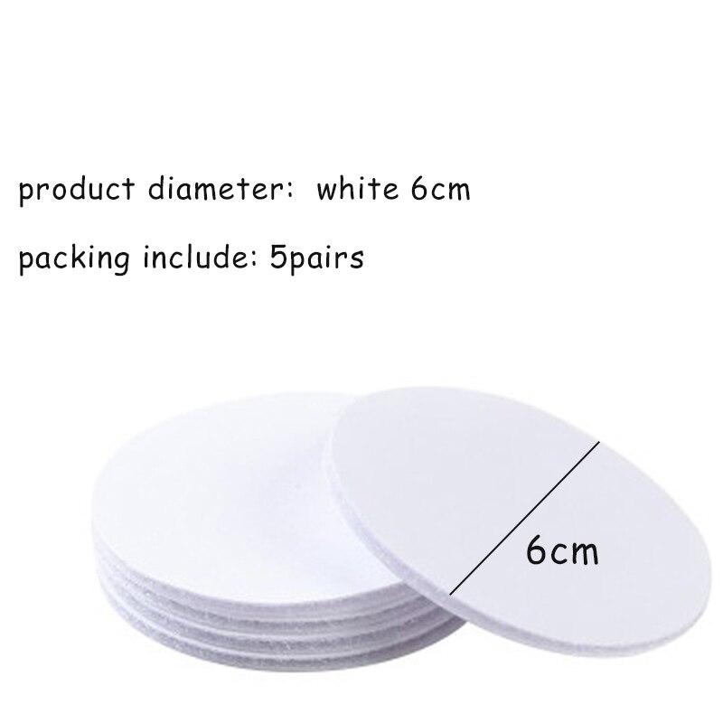 Strong Self Adhesive Fastener Dots Stickers velcros adhesive tape For Bed Sheet Sofa Mat Carpet Anti Slip Mat: white 6cm 5pairs