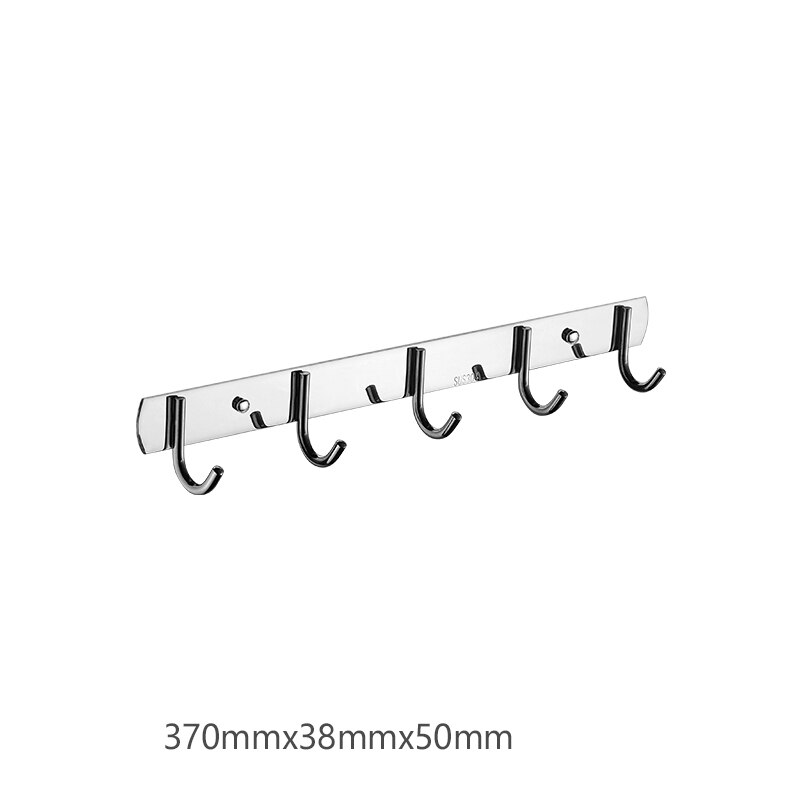Sliver Mirror Stainless Steel Hanger Hooks with 3/4/5/6/7/8 Hooks for Towels Hold Hanger In Bathrooms Kitchen Towel Hook: J style-5 hooks