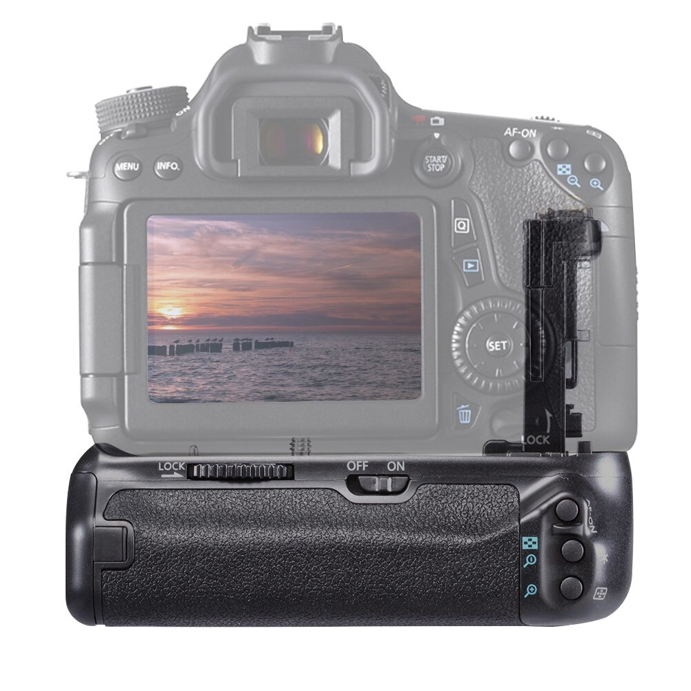 Camera Battery Grip Verticale Schieten Draagbare Accessoires Praktische Installeren Vervanging Balans Voor Canon 70D 80D