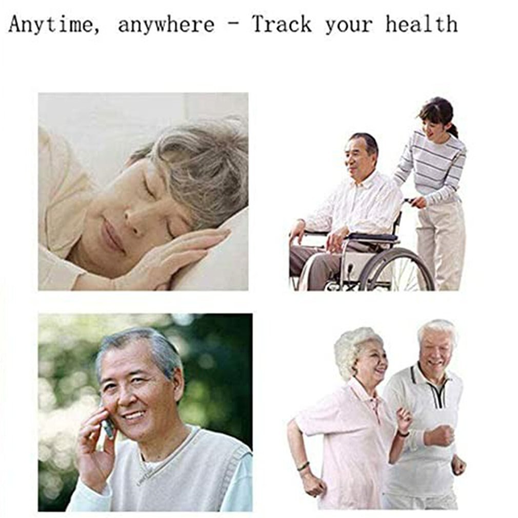 Montre connectée pour personnes âgées, avec GPS et WIFI, moniteur de fréquence cardiaque, appels à distance, avec application SOS, pour la natation