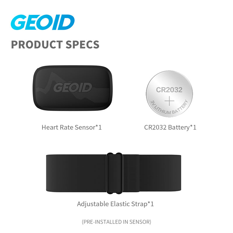 Geoid Chest Strap Heart Rate Sensor Mover Bluetooth Monitor ANT Smart Bicycle Sensor Bike Computer Waterproof For Wahoo Garmin