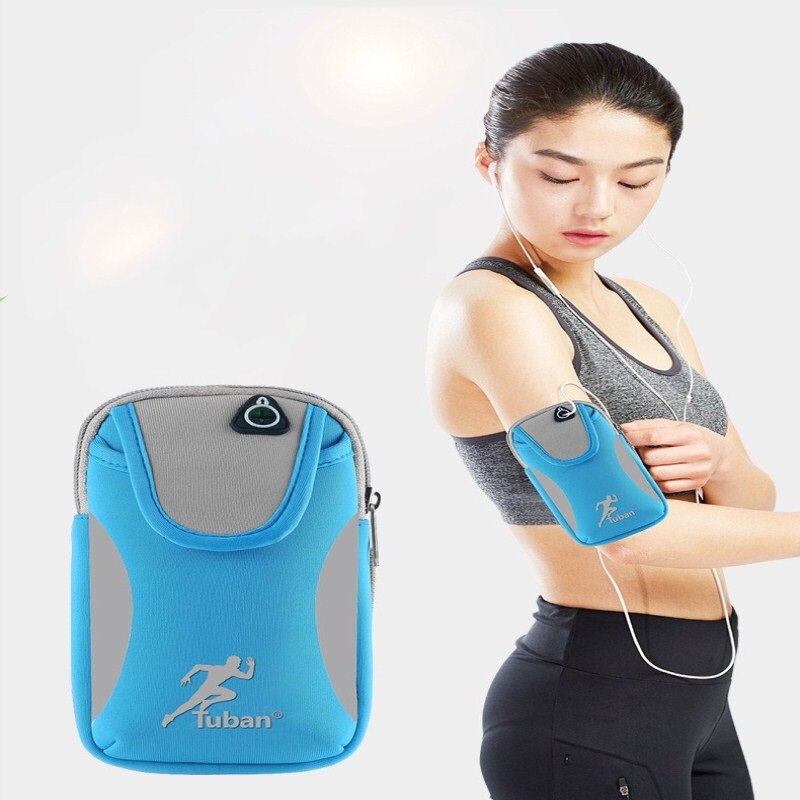 Running teléfono móvil deportes bolsa de brazo bolsas de gimnasio al aire libre masculino conjunto de brazo equipo de fitness bolsa de muñeca banda de brazo bolsa de deporte
