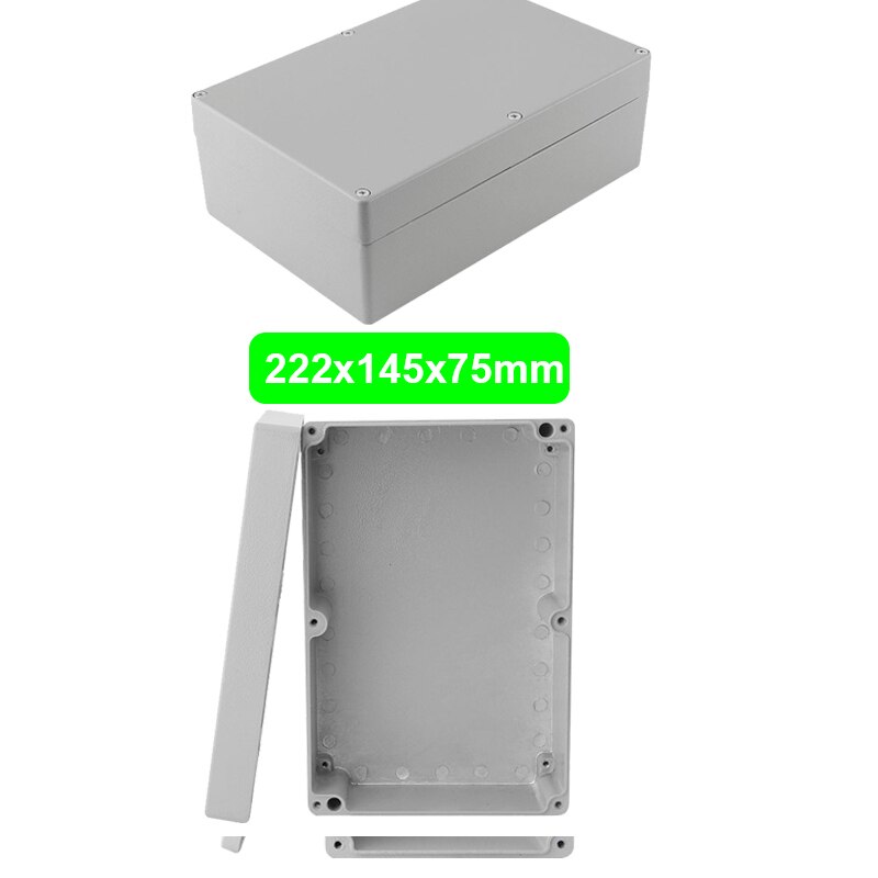 Industry IP66 Waterproof Cast Aluminum Junction Box for electronic project Outdoor Explosion-proof Electrical Enclosure Case: 222X145X75mm(LxWxH)
