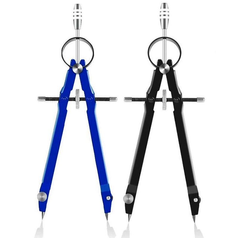 Compass with Lock, Compass for Geometry, 6inch Spring Bow Compass, Precision Compass Math, Drafting Compass, Compas