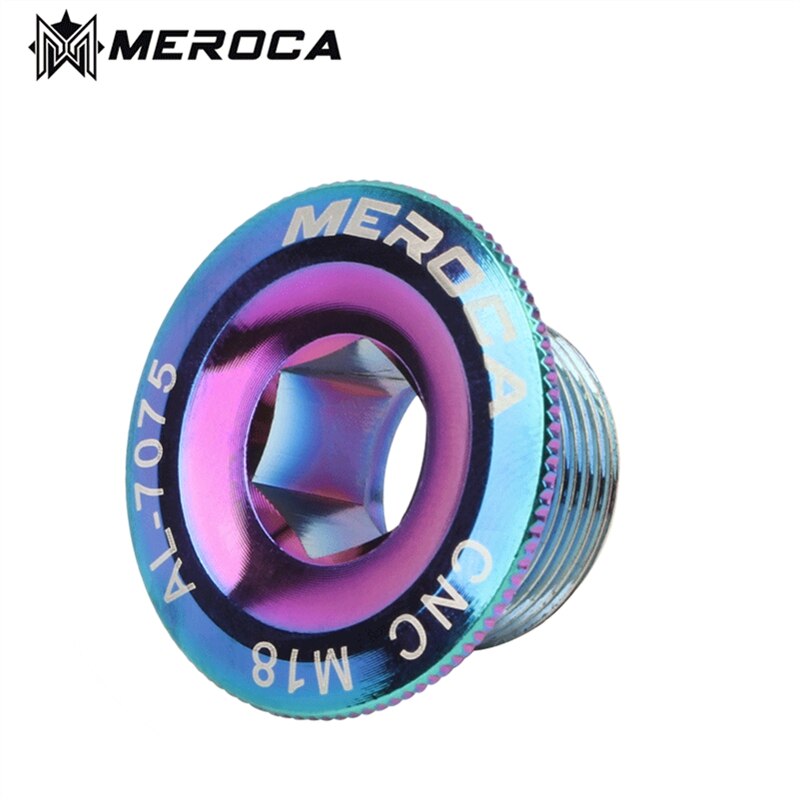 MEROCA – vis de couverture de manivelle M18/M19/M20 vtt, boulon Iamok en alliage d&#39;aluminium, 4 couleurs, 1 pièce: M18 Dazzling Colors
