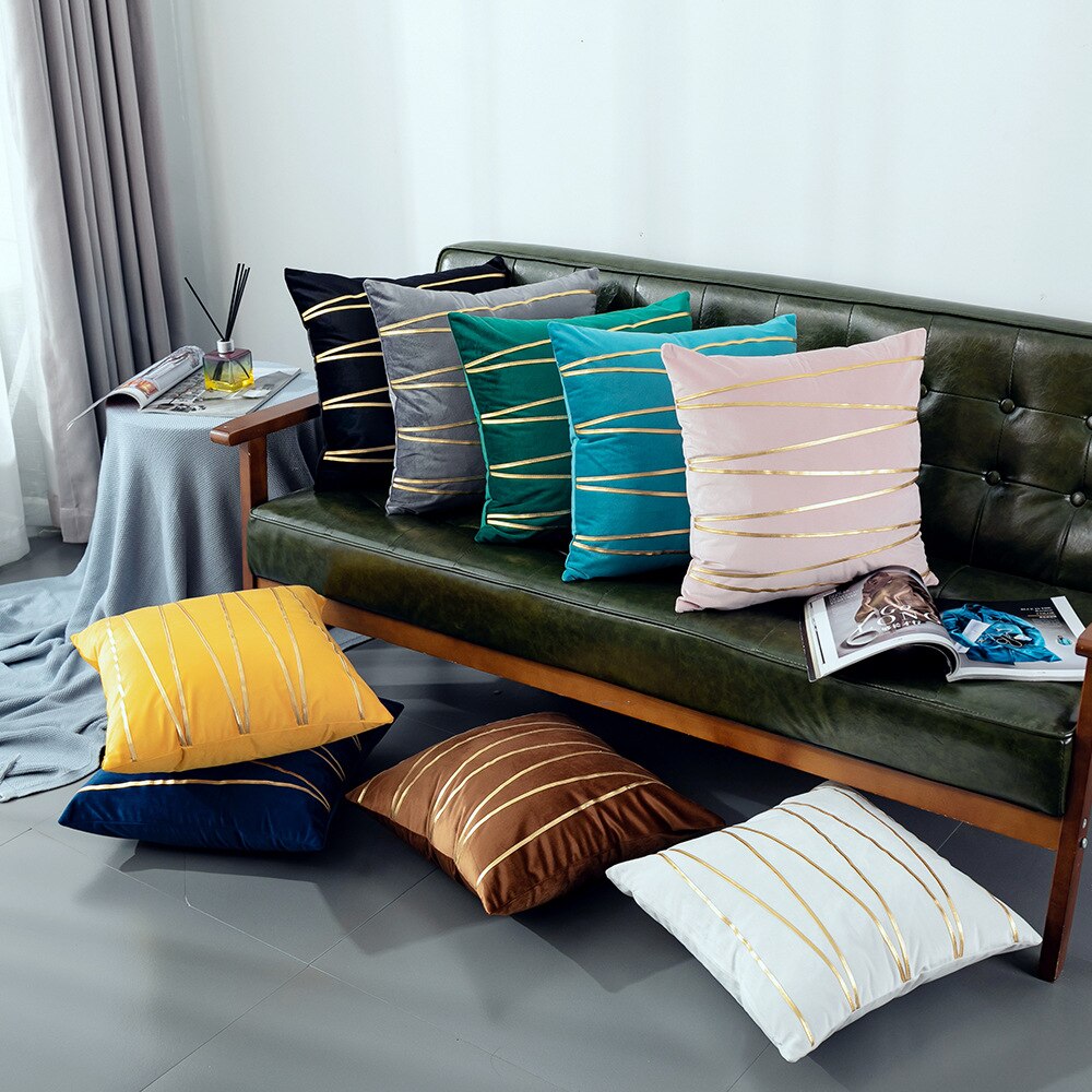 Ywzn Zwarte En Witte Geometrische Decoratieve Kussenslopen Polyester Sierkussen Case Gestreepte Geometrische Kussensloop Kussensloop