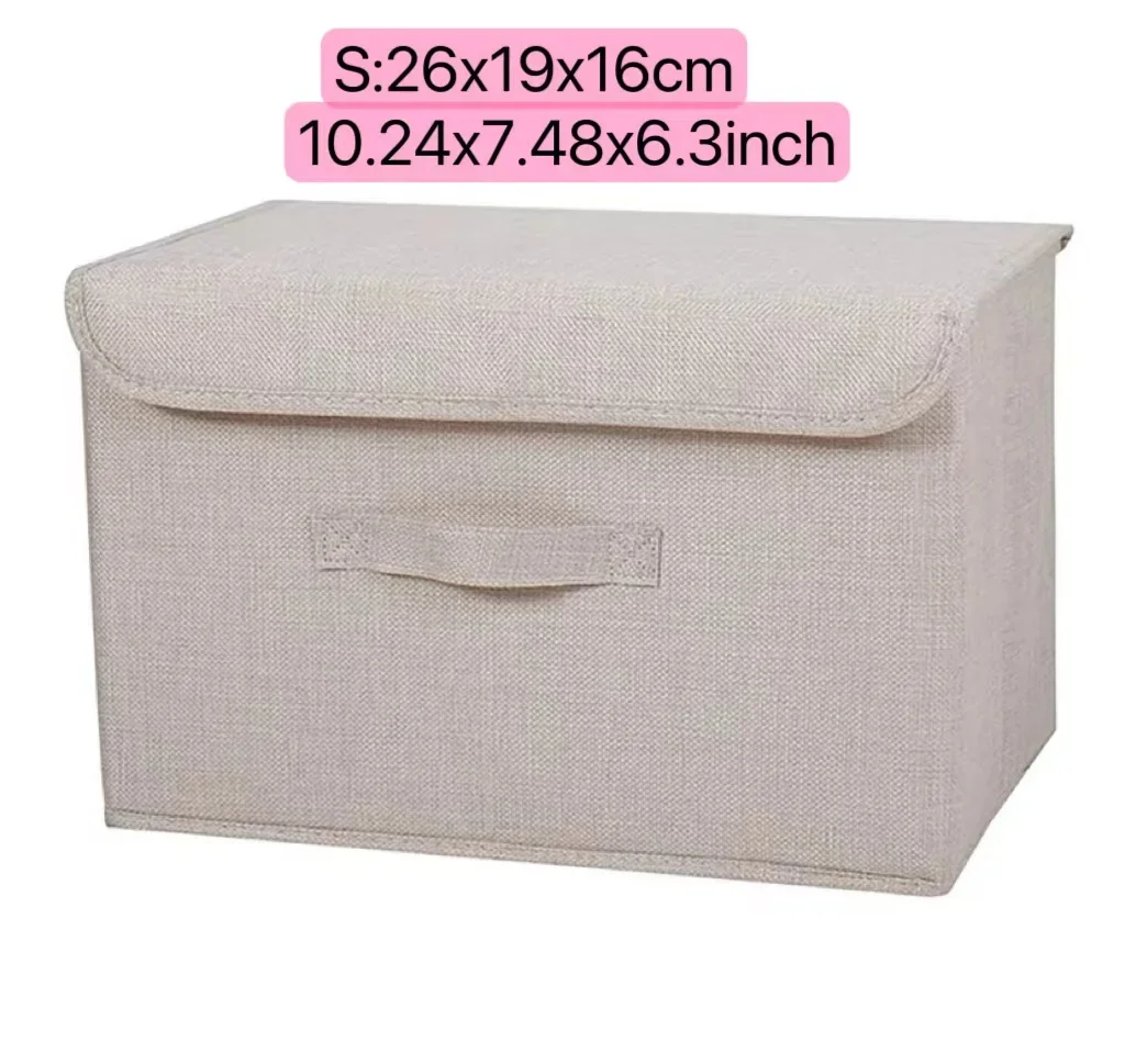Folding Non Woven Fabric Storage Box Large Capacity Dustproof Storage Box Home Supplies Clothing Sock Dustproof Storage Box: green