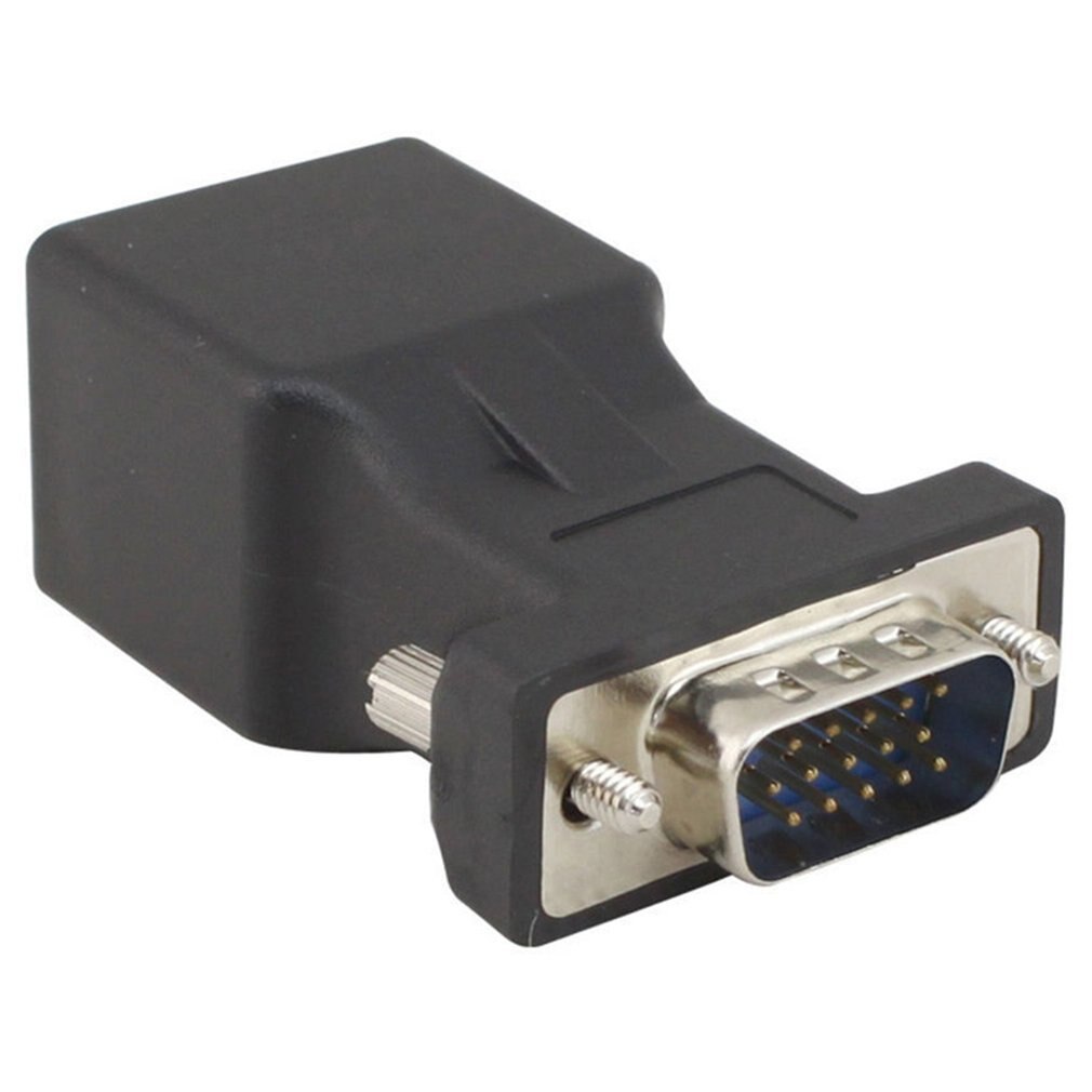 Ethernet VGA coppia maschio e femmina RJ45 connettore adattatore di rete a 15 pin Extender LAN VGA Revolution testa Rj45