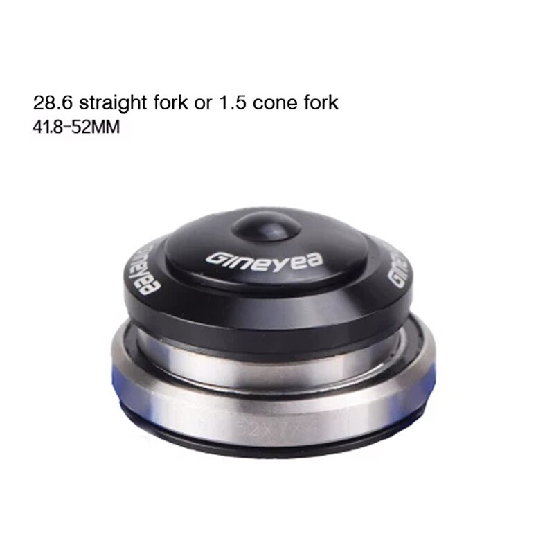 Headset Gineyea GH-52 Bearing headset bike bicycle headset semi-hidden Built-in 28.6mm headset Bicycle Accessories