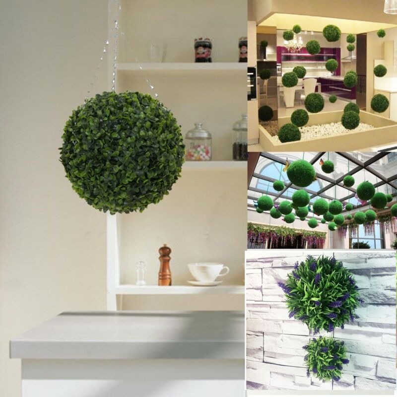 20/25cm Green Plant Ball Boxwood Wedding Event Home Outdoor DecorationFashion Artificial Plant Ball Tree