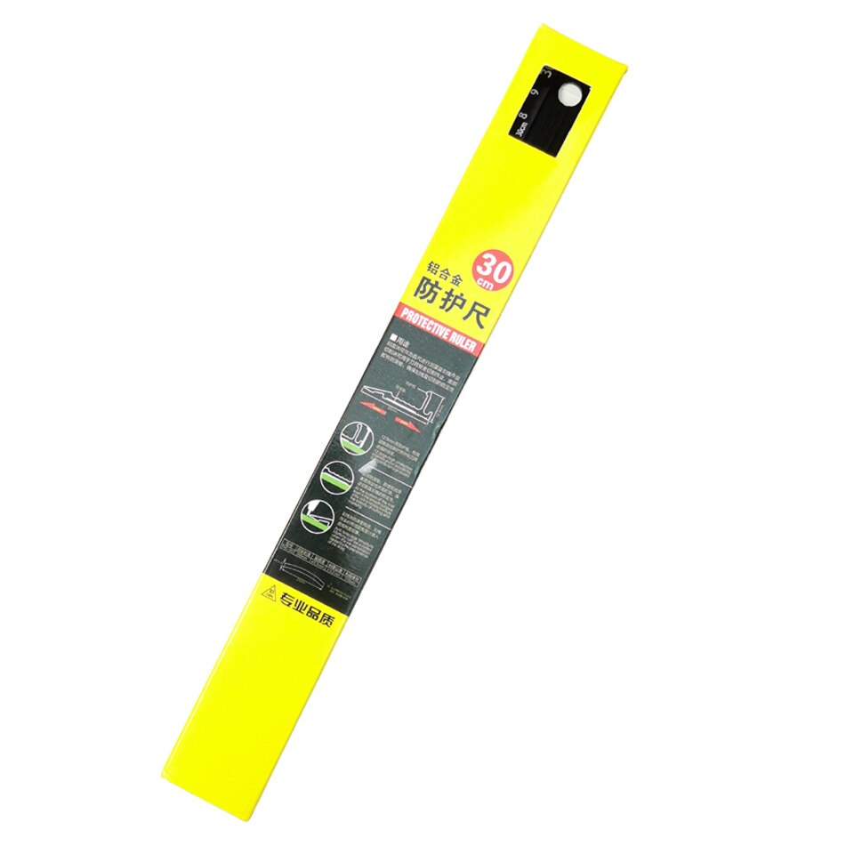 20cm-30cm Advanced Aluminum Alloy Metal Ruler Multifunctional Student Cutting Protection Art Anti Slip Drawing Tool: 1PCS 30cm