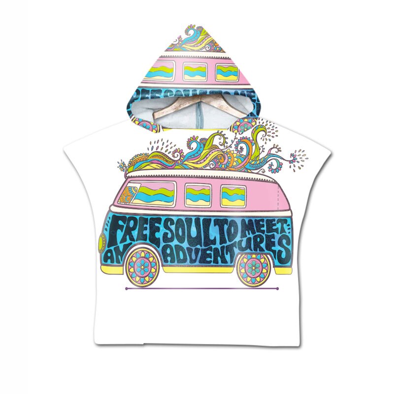 Englisch Letters Worte Mikrofaser Strand Handtuch Sommer Bad Handtücher Für Erwachsene Sport Schwimmen Pool Poncho Mit Kapuze Handtuch: Kids type 7