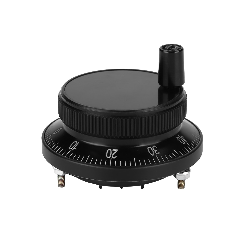 5V 60MM Hand Wheel Pulse Encoder Mill Router Manual Control For CNC System Black Hand Pulse Generator CNC Electronic Lathe