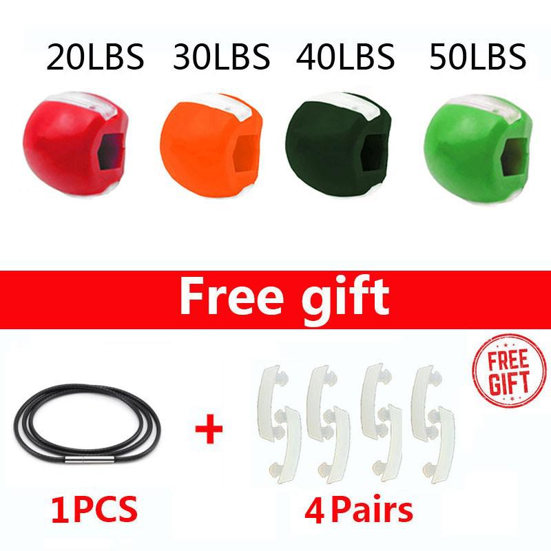 Fitness Face Masseter Men Women Muscle Jawline Exerciser Face Lifting Jaw Trainer Ball Face Toning Muscle Training Fitness Ball: Combination  B