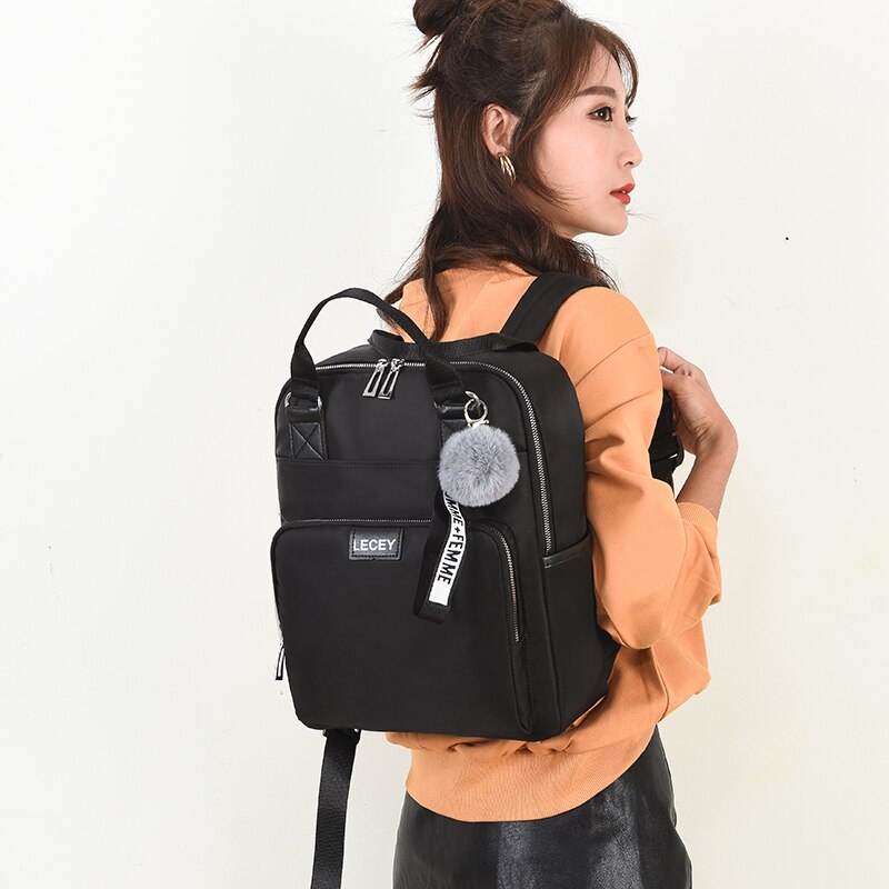 Stijlvolle Waterdichte Laptop Vrouwen Rugzak Dames Mode Rugzak Voor Meisjes Zwarte Rugzak Vrouwelijke Grote Roze Tassen Mochila