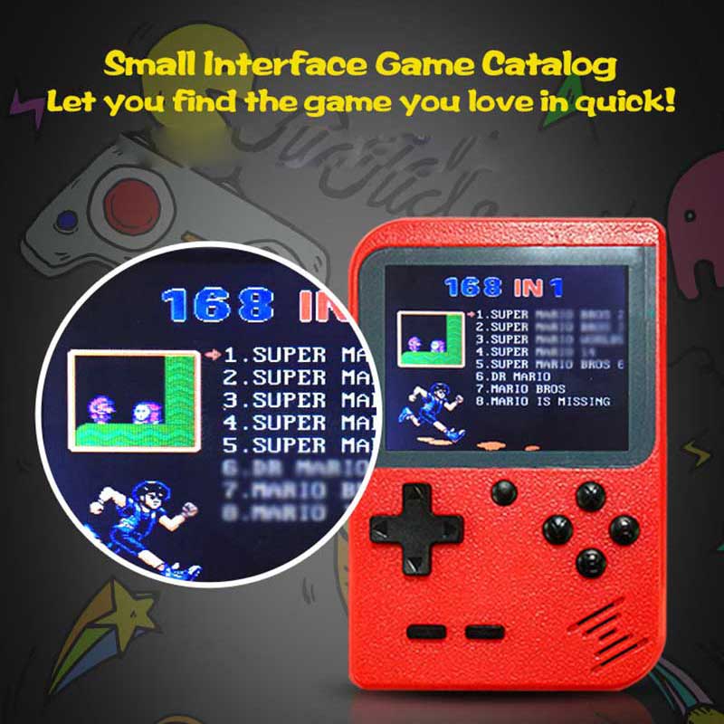 Retro Portable Mini Game players 3.0 Inch Handheld Video Game Consoles AV Out Connect TV HD Screen Two Players For Childhood