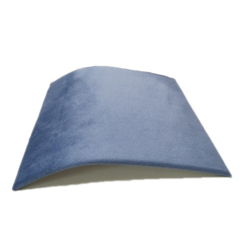 Hoge, gebogen fluwelen kettingstandaard, sieradenstandaard, sieradendisplay, sieradenhouder, opbergstandaard voor kettingen en sieraden.: Paars