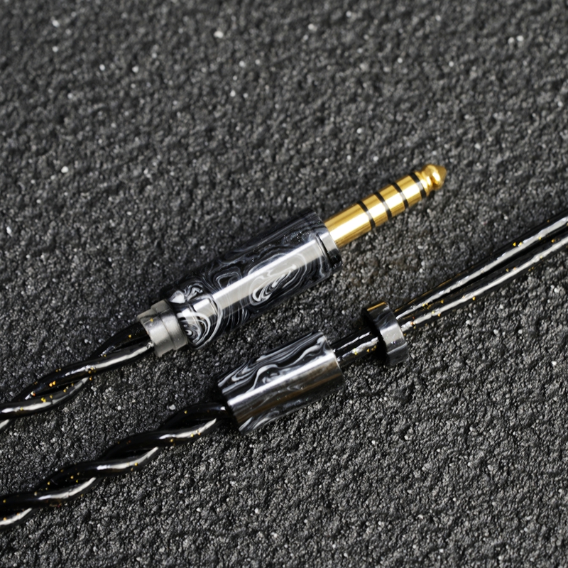 XINHS 089 Black Dragon 5 Elements-Cable de actualización de auriculares HiFi, 0,78mm, 2 pines, 4,4/3,5, Cable equilibrado para Kinera PULA SeeAudio