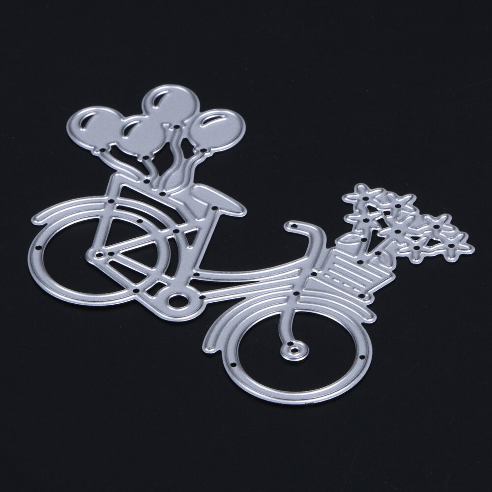 Diy dejlig cykel cykel metal skære dies stencil til scrapbog papir