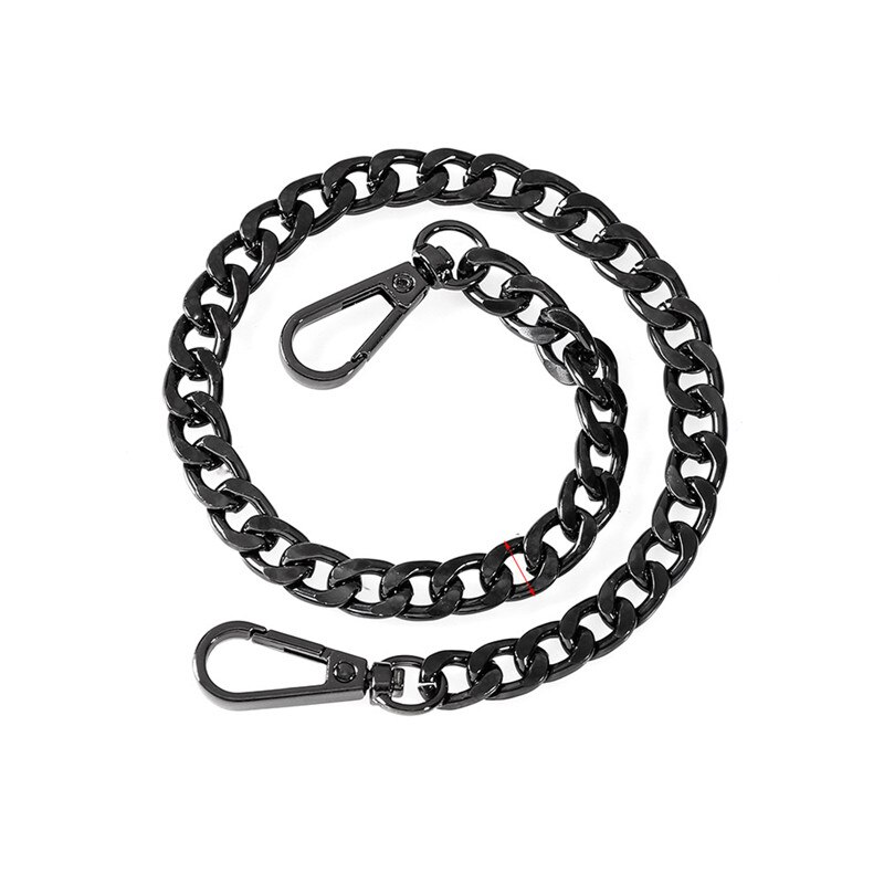 Metal Chain Strap for Bags DIY Handles Crossbody Accessories Detachable Replacement Purse Chain Strap 9.5mm wide 40cm/120cm Long: 40cm gunmetal
