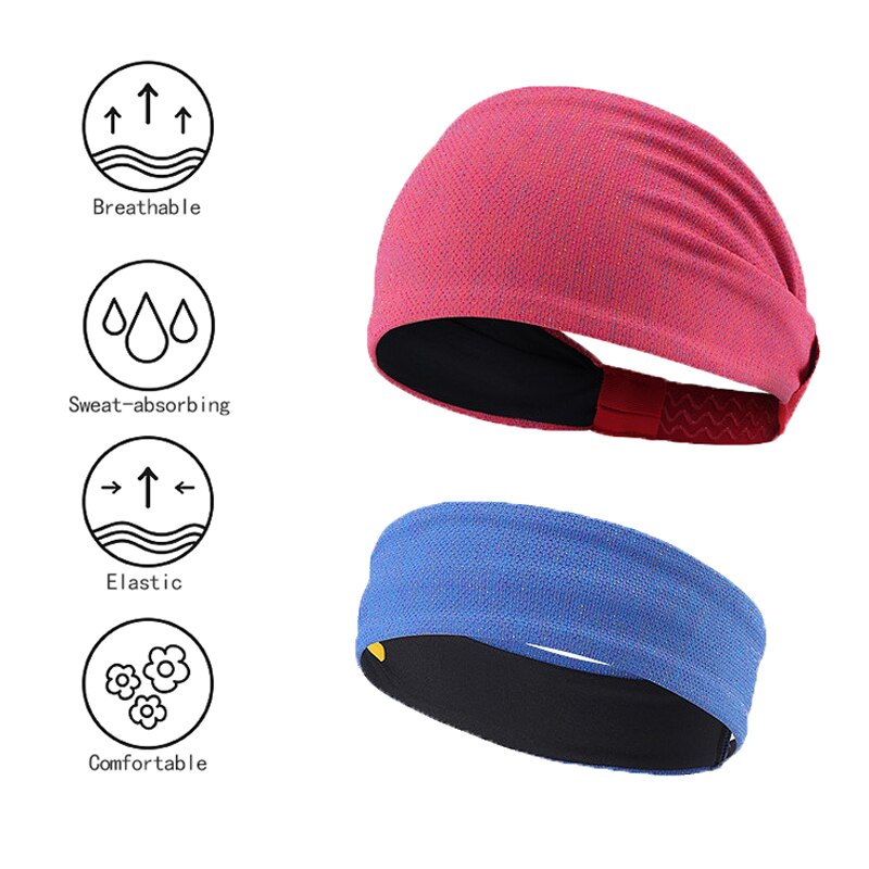 Cinta de cabeza para el sudor deportiva para Yoga absorbente banda de sudor para hombres y mujeres bandas de pelo para Yoga diademas para el sudor seguridad deportiva