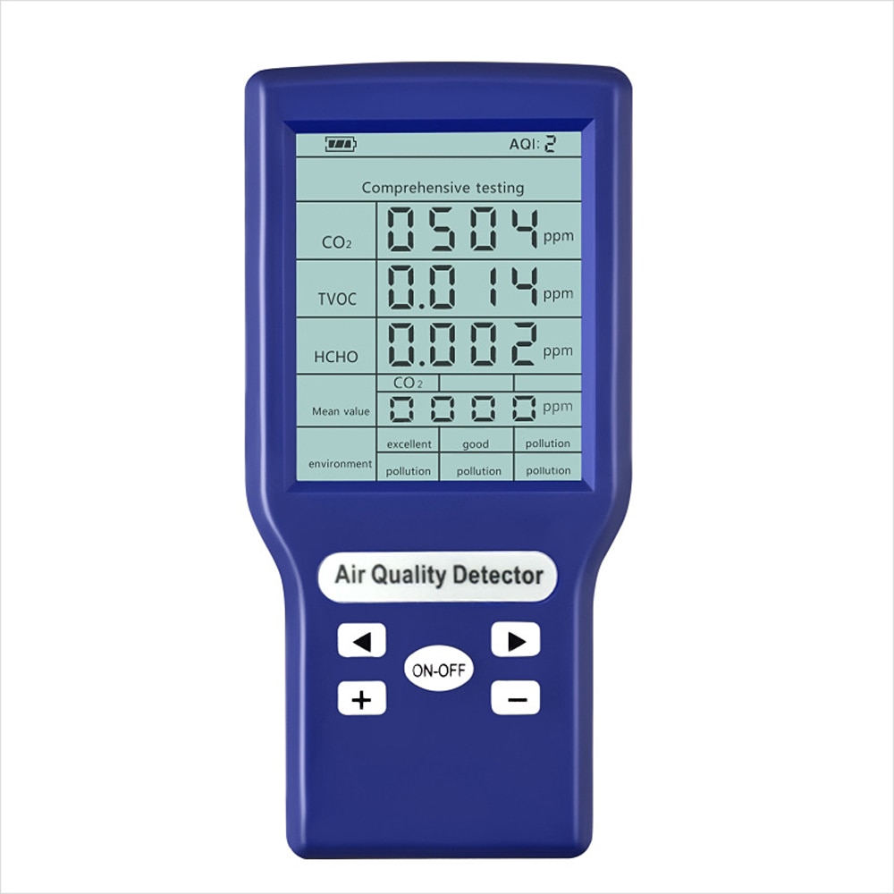 Multifunctional CO2 ppm Meters Mini Carbon Dioxide Detector Gas Analyzer Protable Air Tester