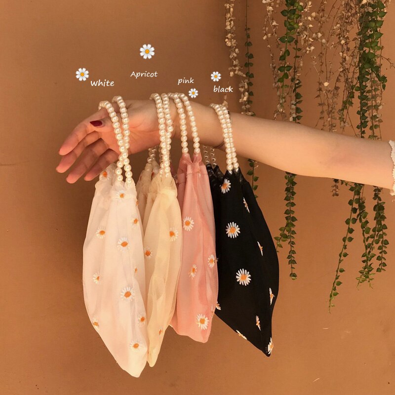 Mulheres rendas bordados sacos florais senhoras bolsa meninas moda nova flor grânulo bolsa tote ombro crossbody sacos pérola bolsa