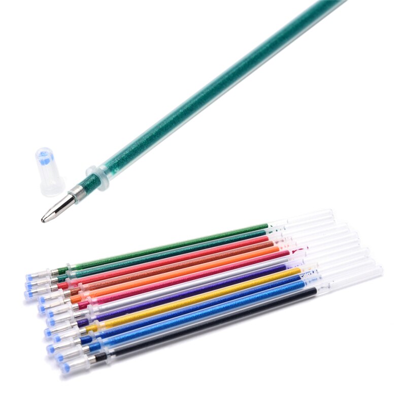48 Colors A Set Flash Ballpoint Gel Pen Highlighters Refill Color Full Shinning Refills Painting Ball Point Pen