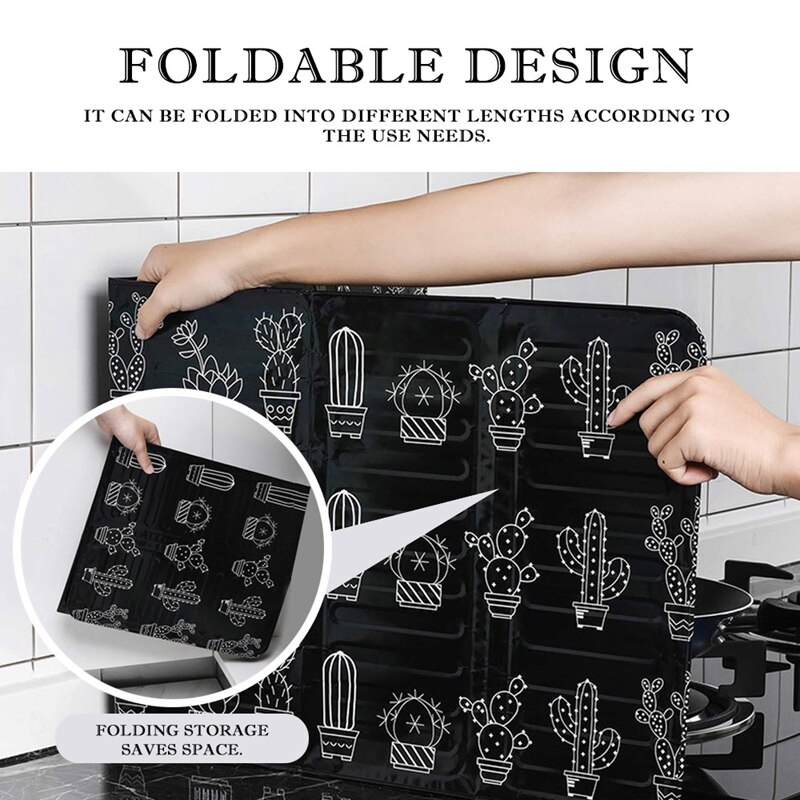 Alu folie plade køkken gadgets olie sprøjt skærme dæksel gaskomfur stænkskjold sammenfoldelig beskyttelsessikker baffel madlavningsværktøj