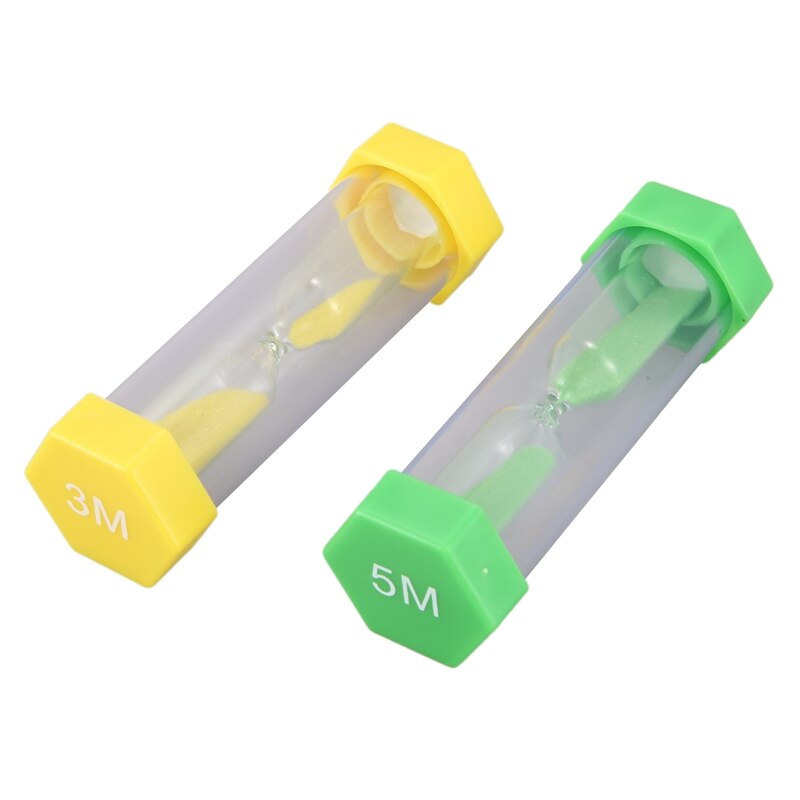 6 stück Kunststoff Hexagon Sanduhr Timer Bunte Sanduhr Timer Sand Uhr Timer 30Sek/1Min/2Mins/3 minuten/5 Minuten/10 Minuten