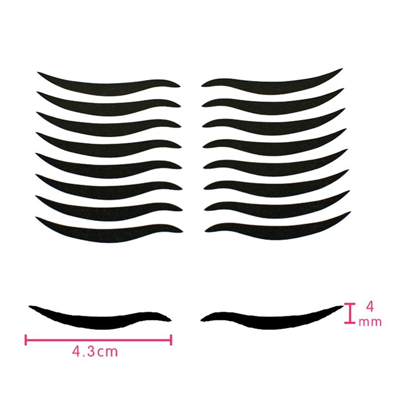 Zwarte Ogen Stickers Sexy Tijdelijke Dubbel Ooglid Tape Oog Cosmetische Makeup Tools