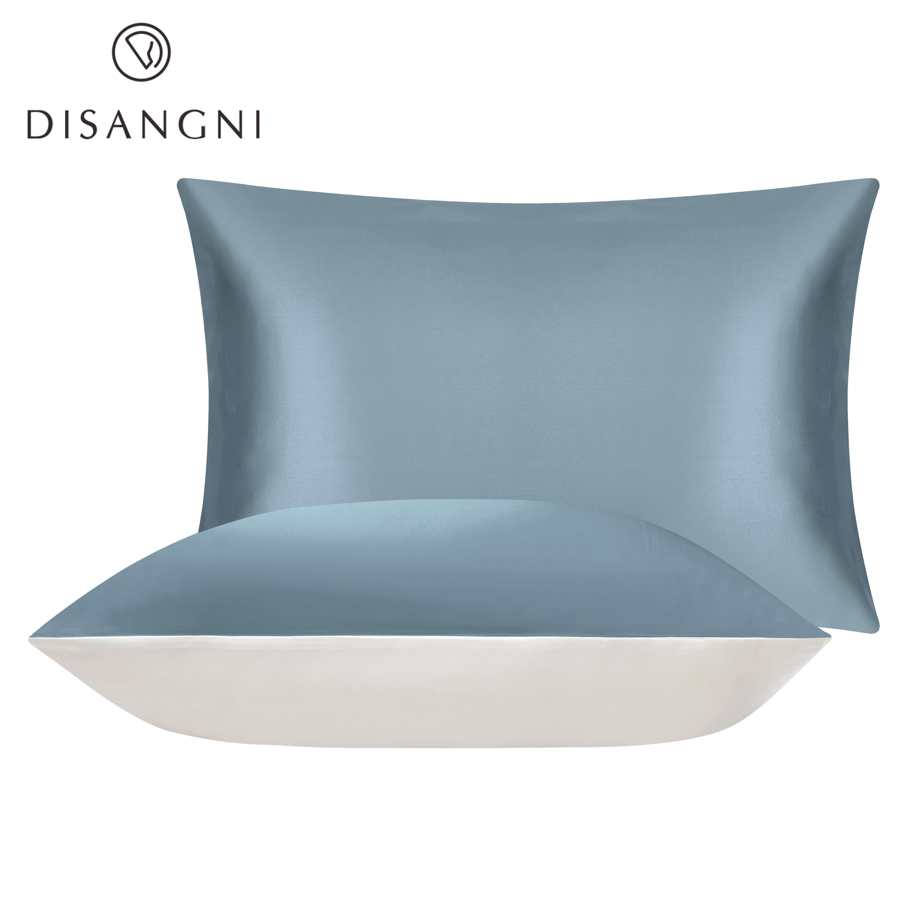 100% reine seide kissenbezug echt seide kissenbezug natürliche seide kissenbezug mulberry seide kissen Freies: blue gray