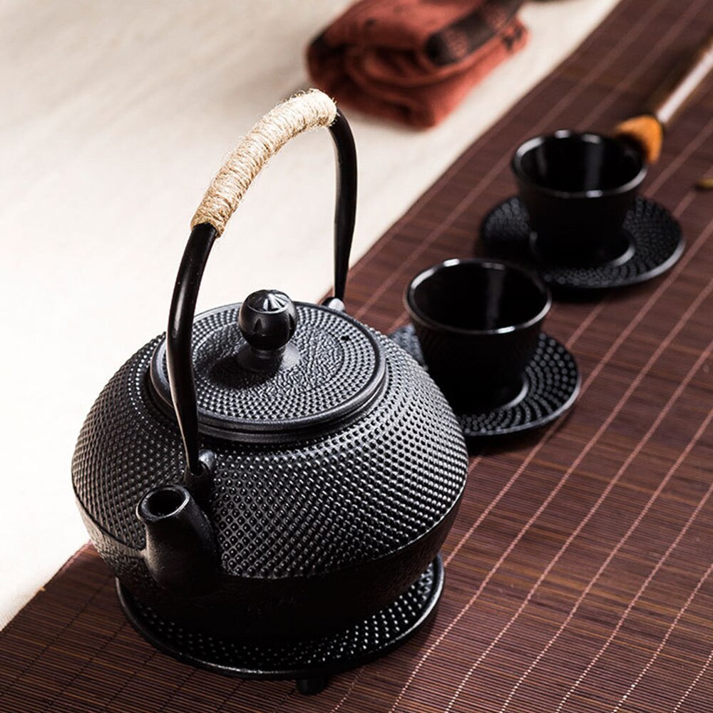 Cast Iron Teapot Trivets Holder Support Pulley For Holding All Types Of Pots And Pans Teaware Kitchen Dining Bar Tea Warmer