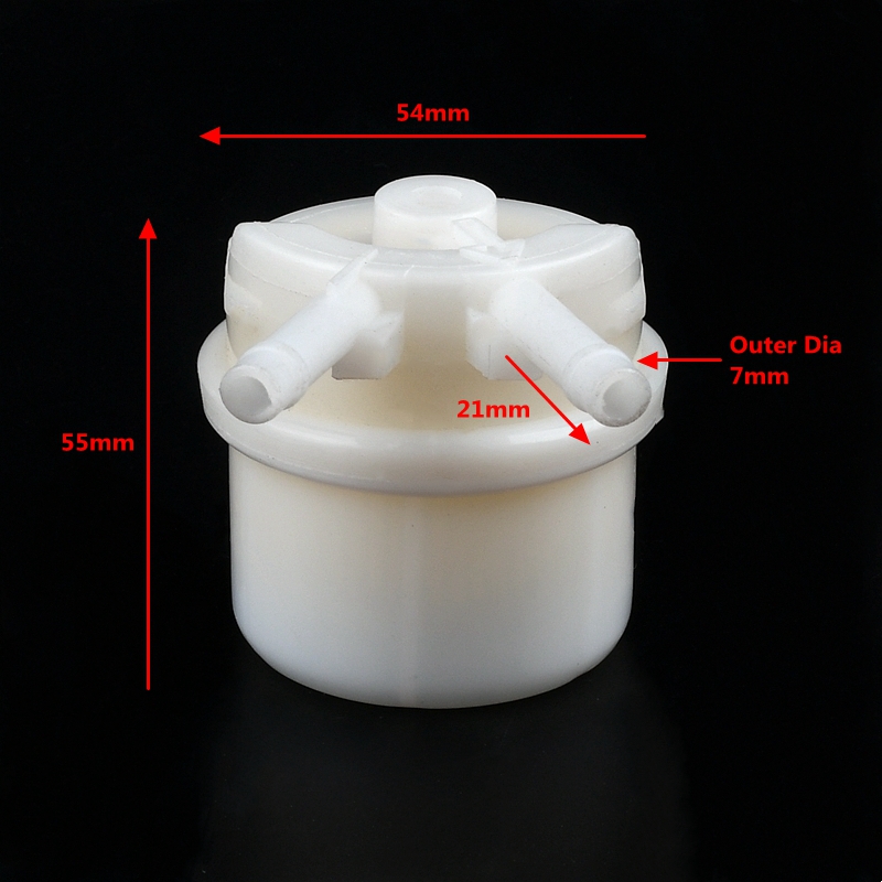 1-5 Stuks 7 Mm 8 Mm 3/8 "Auto Moto Brandstoffilter Motor Inline Carb Brandstof gas Filter Voor Grasmaaier Kleine Motor Auto Accessoires: Rood / 1/2''