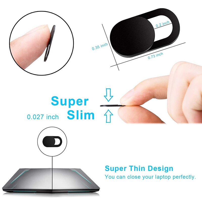 3/6Pcs Webcam Cover Slide Ultra Dunne Laptop Camera Cover Slide Blocker Voor Computer Pc Tablet Camera Mobiele telefoon EM88
