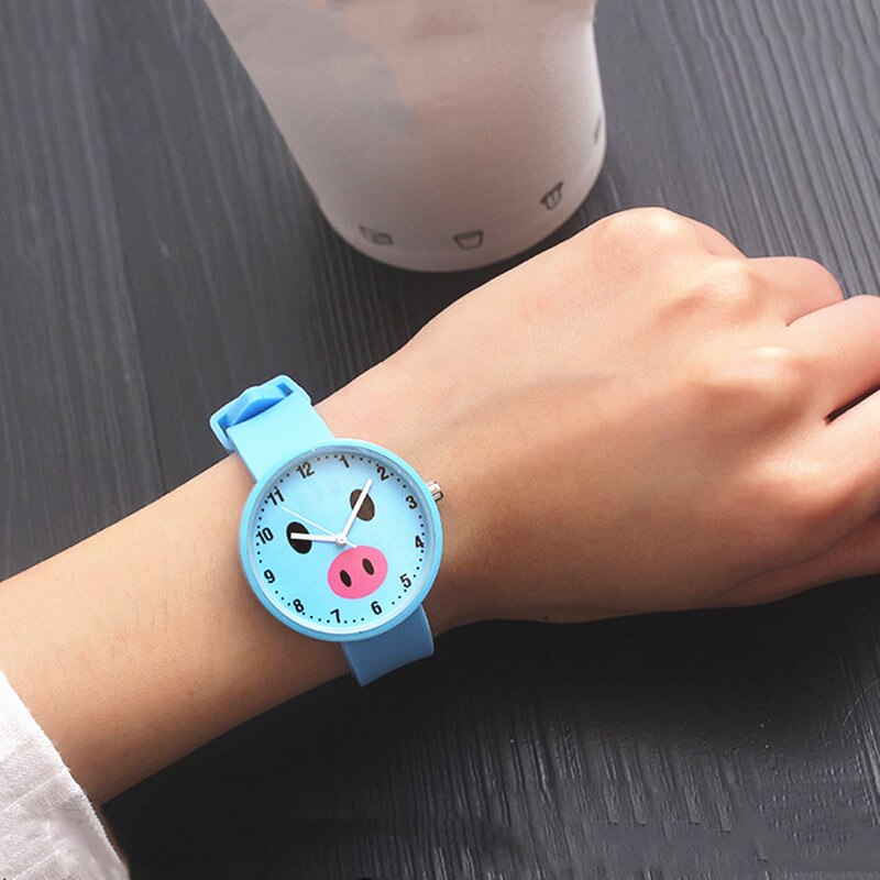 Women Quartz Watches Silicone Strap Jelly Wristwatch Waterproof Ladies Candy Color Simple Style Ultra-thin Round Clock