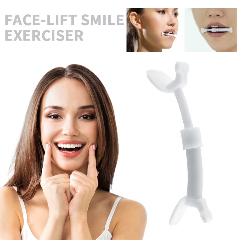 Glimlach Facial Muscle Exerciser Slanke Mond Stuk Toning Toner Flex Gezicht Glimlach Tool
