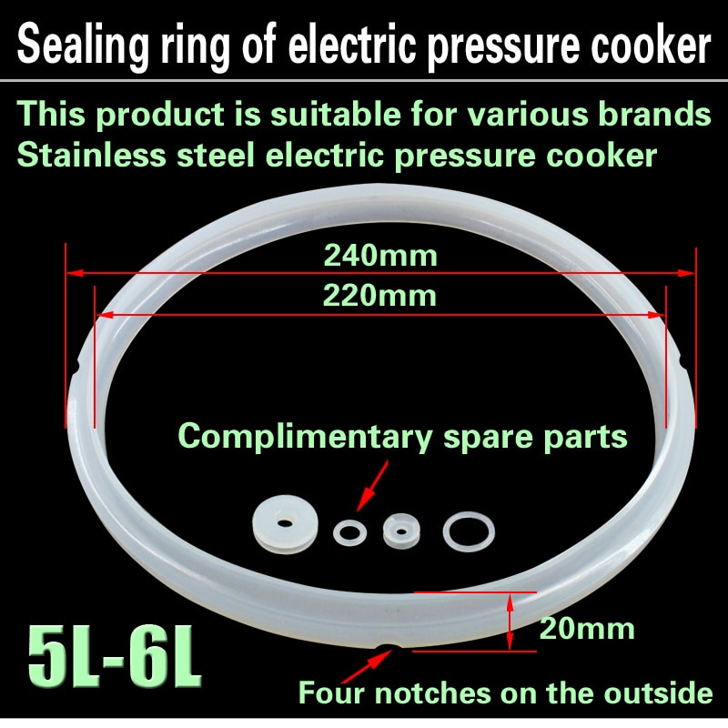 Electric pressure cooker sealing ring rice cooker accessories 5L-6L rubber ring 24cm apron rubber gasket seal 24cm