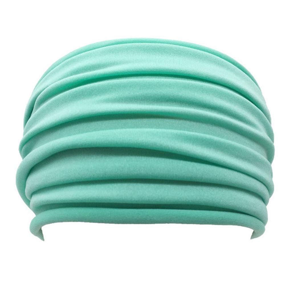 New 2- color running accessory, pleated yoga headband, wide sports headband, turban, running headwrap, stretch hair band