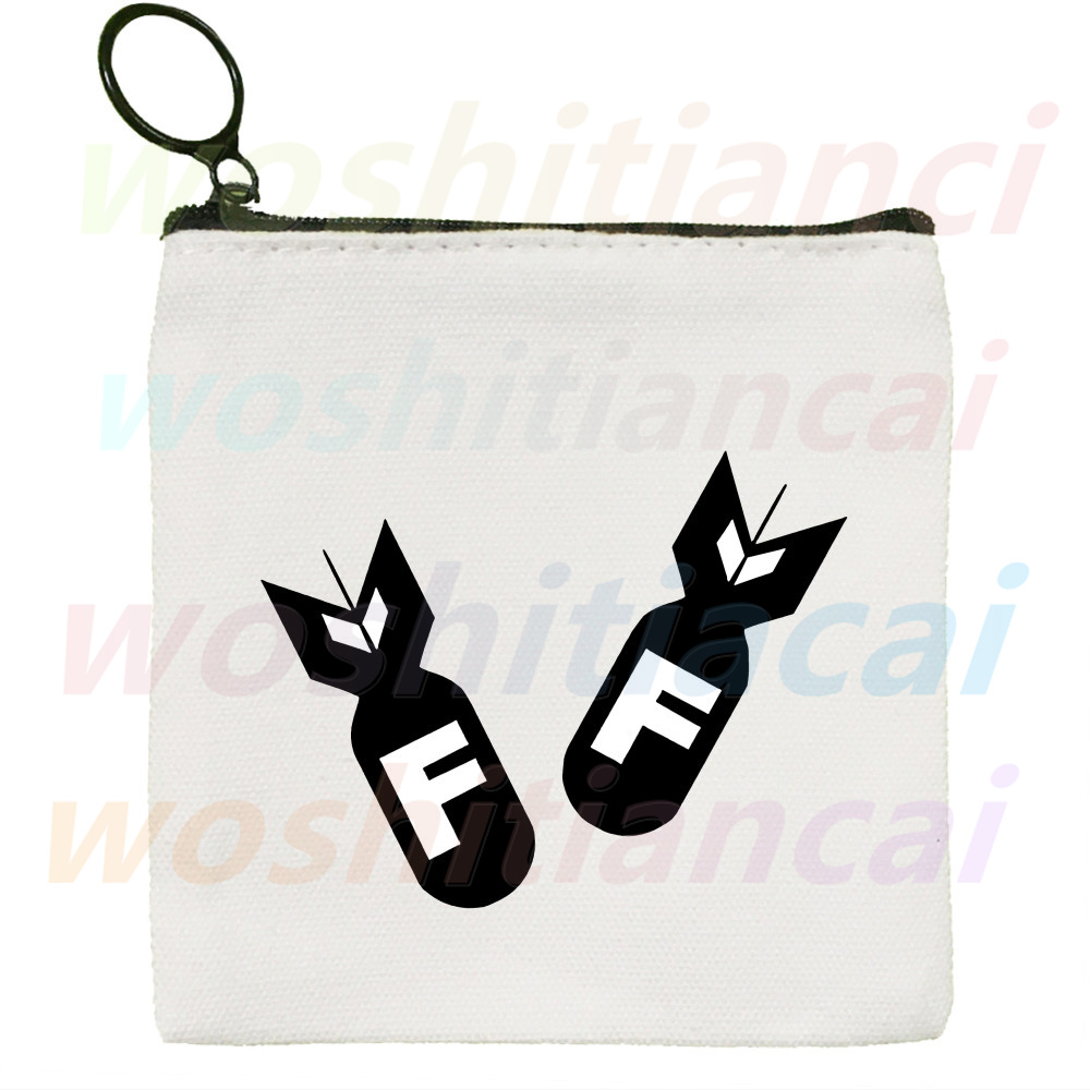 Escape From Tarkov Game Canvas Coin Purse Coin Purse Collection Canvas Bag Small Wallet Zipper Key Bag Hand: B