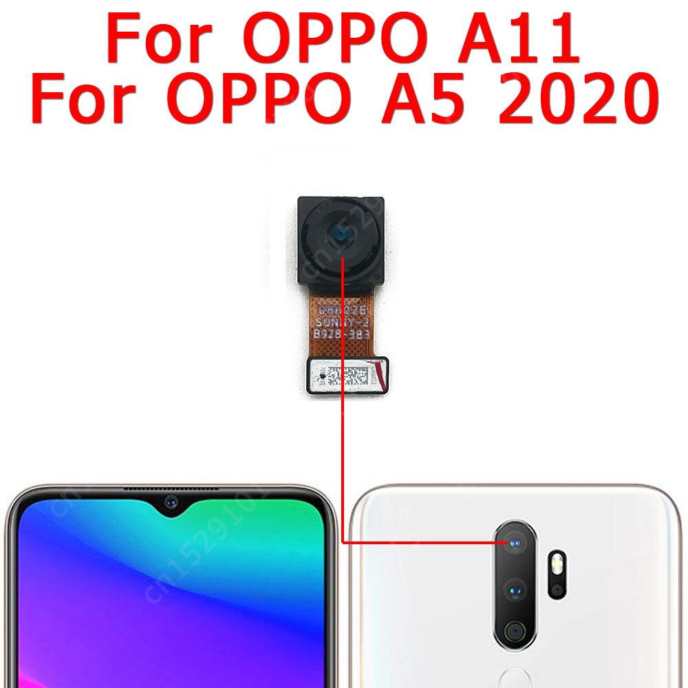 Original Rear Front Back Camera For OPPO A11 A5 Main Backside Frontal Selfie Camera Module Flex Cable Repair Spare Parts: A11 Back Ultrawide