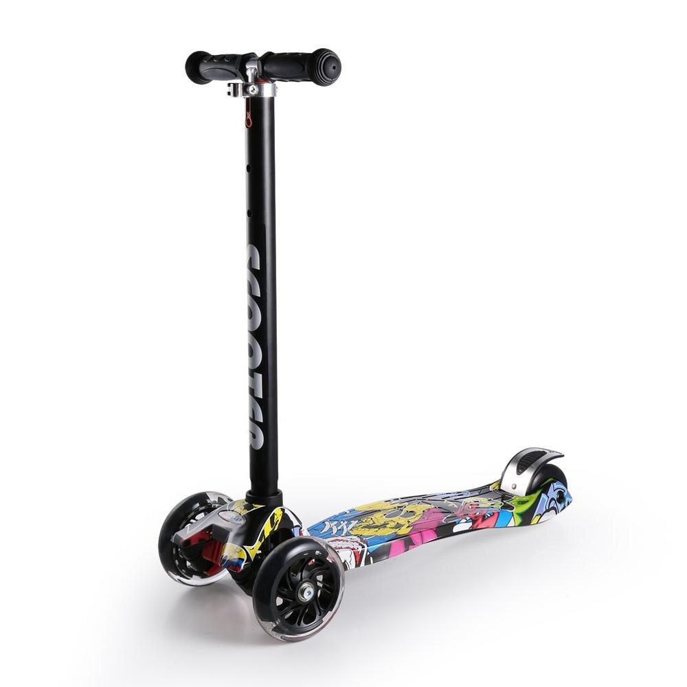 3 hjul børnescooter søde drenge piger t-bar mini farverige spark scooter børn leger legetøj fod scooter stil: Default Title