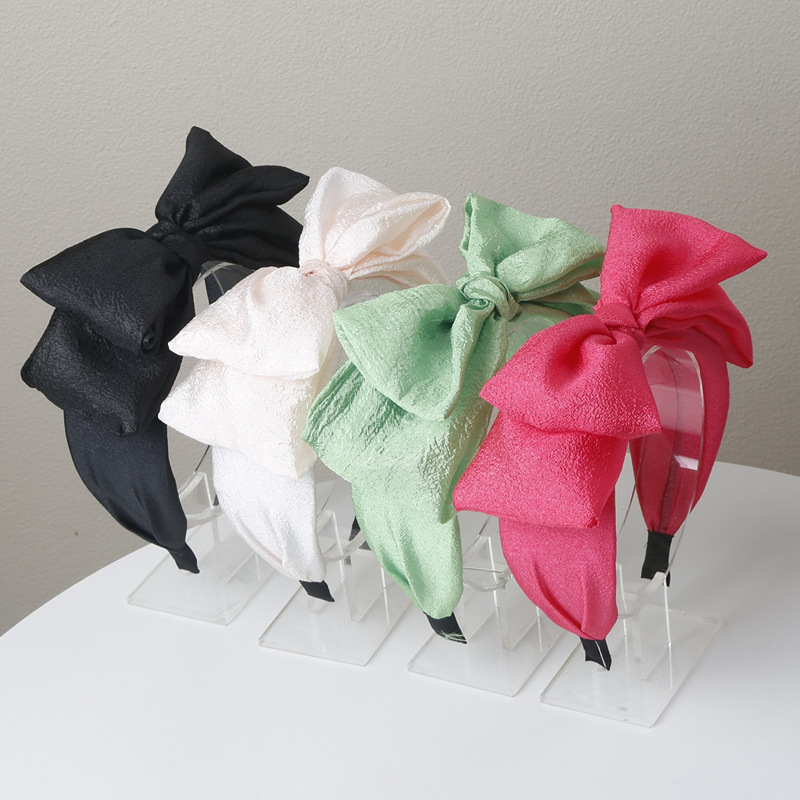 Bubbelgarn stora rosett hårband dam hög kranial topp koreansk färgglad hårknippa söt mångsidig håraccessoarer