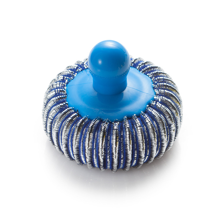 1 pz melamina spugna maglia metallica strumento super detergente 1 pz cucina acciaio sgrassante strumento di pulizia spazzola pentola detergente magico: Blu