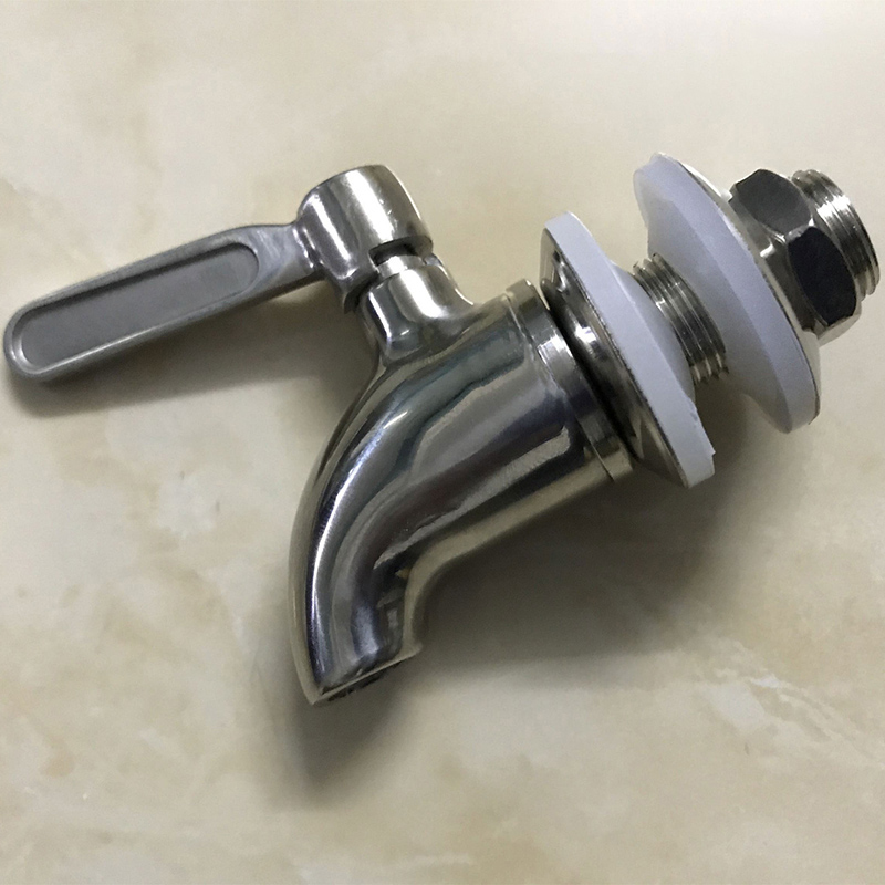 1 st rostfritt stål kran kran för hem fat jäskar vin öl dryck juice dispenser tapp dryck kylskåp vin propp