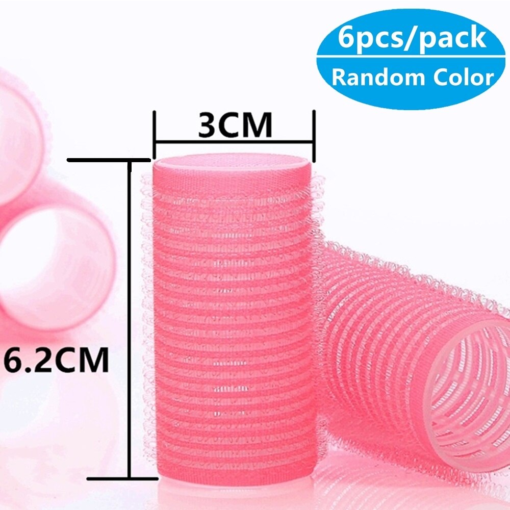 Hiusrullat itsepito hiuskihartimet laiska kiharrin silkkikiharrin nauha hiusrulla lämpötön kiharrin pääpanta hiusten muotoilutyökalut: 3cm x 6 kpl