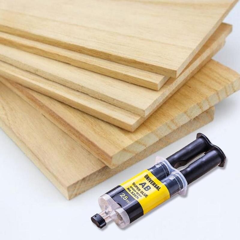 Pegamento AB fuerte de secado rápido, epoxi adhesivo de hierro, acero, aleación de aluminio, vidrio, plástico, madera, cerámica y mármol, 25ML