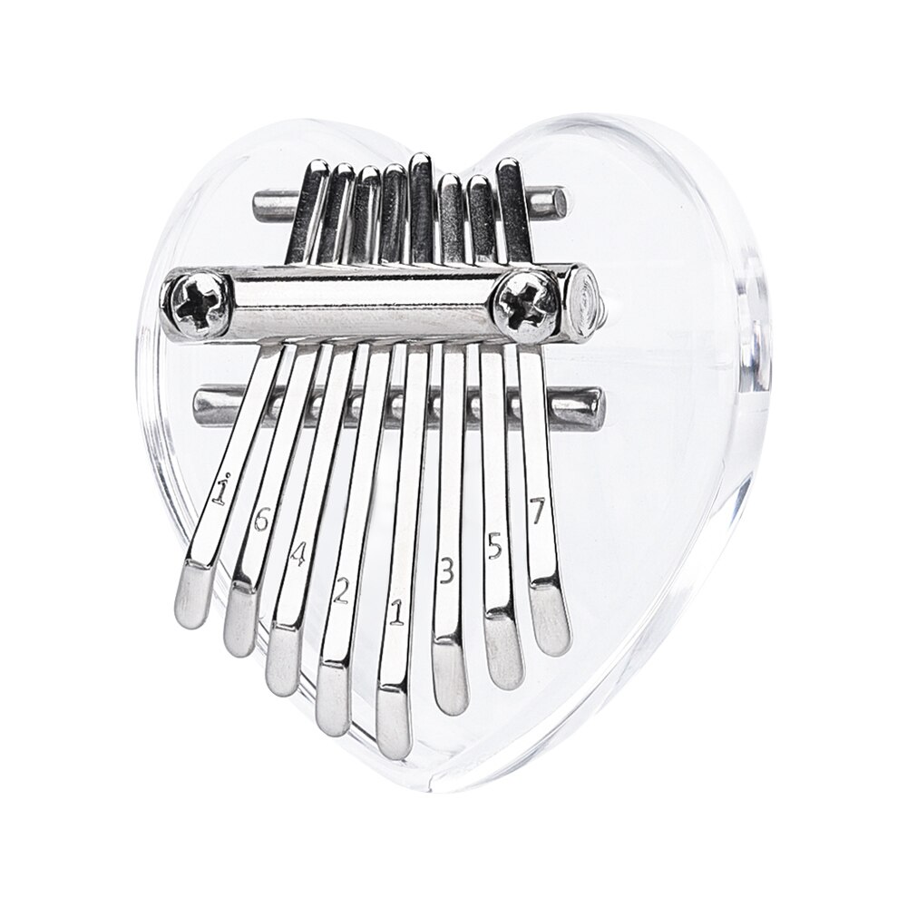 8 teclas Kalimba Mini Kalimba portátil pulgar Piano dedo percusión teclado bolsillo Kalimba con colgante de vacaciones para niños: C