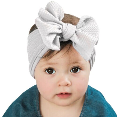 Baby Toddler Turban Headband - Floral Pattern Cotton Bow Hair Band Accessories