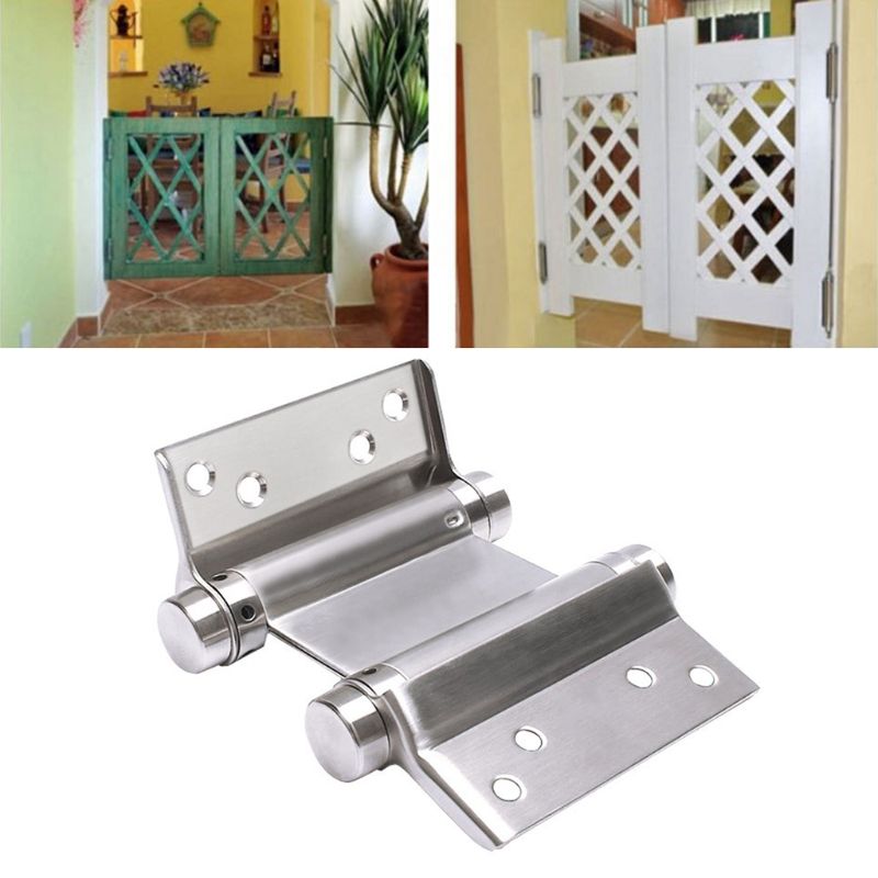 Double Open Spring 4 Inch Hinge Stainless Steel Two-way Free Door Hinge for Bar